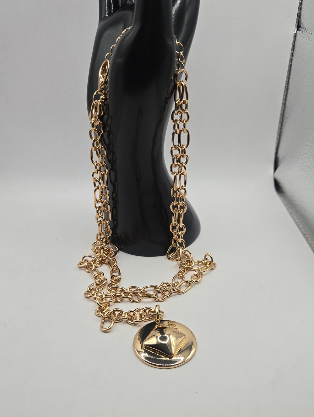 NWOT INC International Concepts Gold-Tone Layered Chain Necklace with Medallion